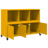 Buffet jaune moutarde 100,5x39x72 cm acier