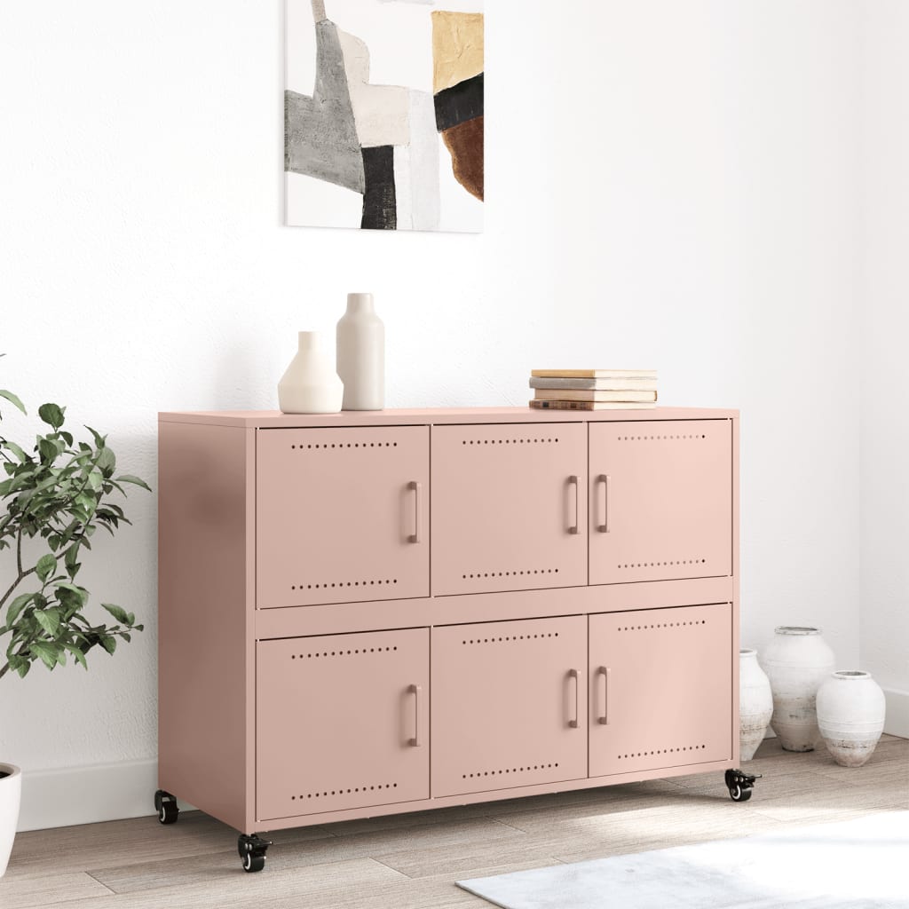 Rosa Sideboard 100,5x39x72 cm Stahl