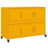 Buffet jaune moutarde 100,5x39x72 cm acier