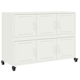 Buffet blanc 100,5x39x72 cm acier