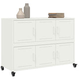 Buffet blanc 100,5x39x72 cm acier