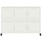 Buffet blanc 100,5x39x72 cm acier