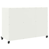 Buffet blanc 100,5x39x72 cm acier