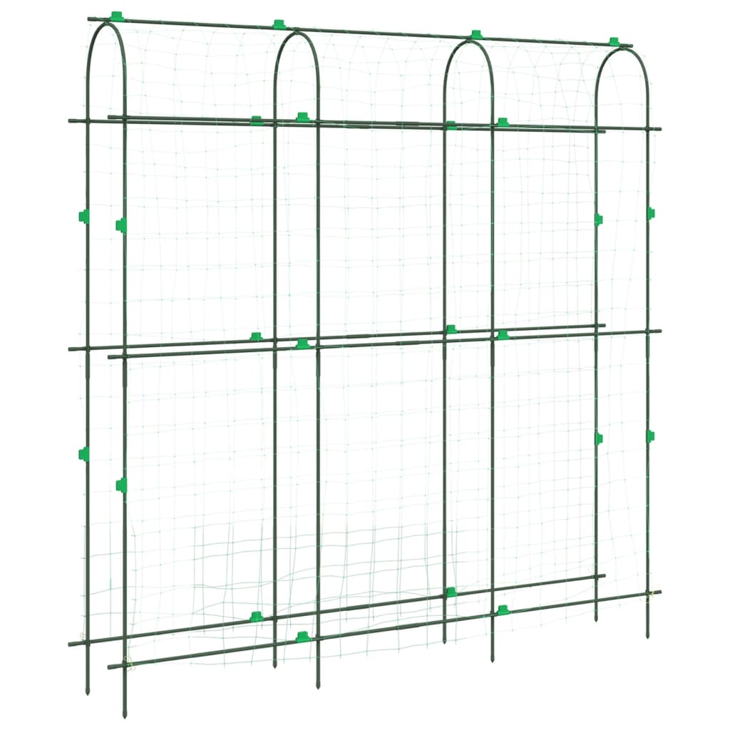 Treillis de jardin pour plantes grimpantes forme de U acier