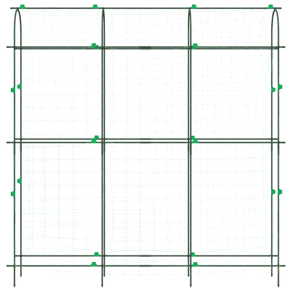 Treillis de jardin pour plantes grimpantes forme de U acier