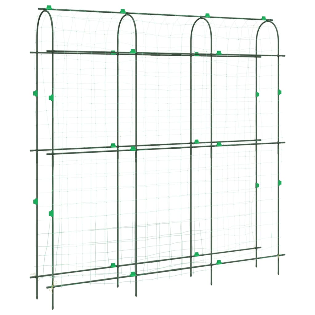 Treillis de jardin pour plantes grimpantes forme de U acier