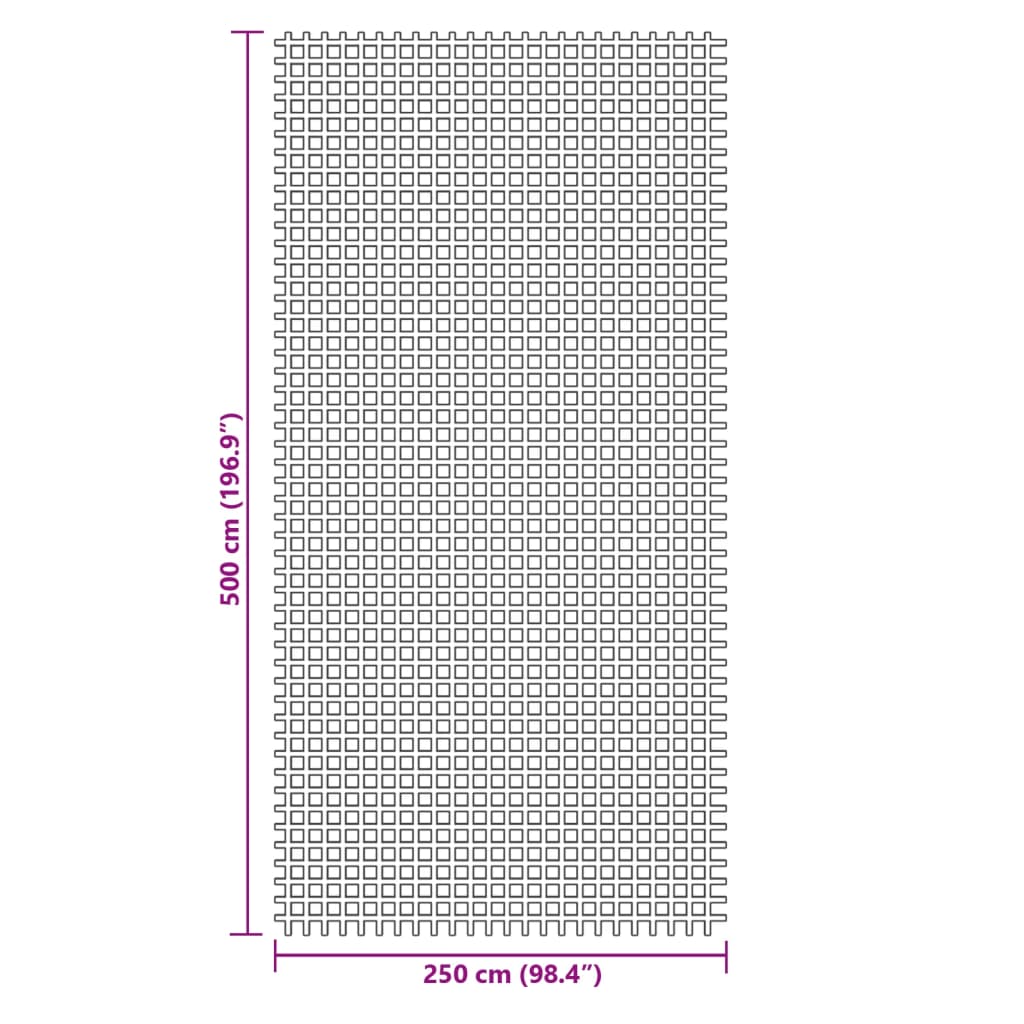 Tapis de sol de camping anthracite 5x2,5 m