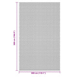 Anthrazitfarbene Camping-Bodenplane 5x3 m