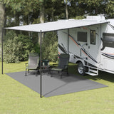 Anthrazitfarbene Camping-Bodenplane 5x3 m