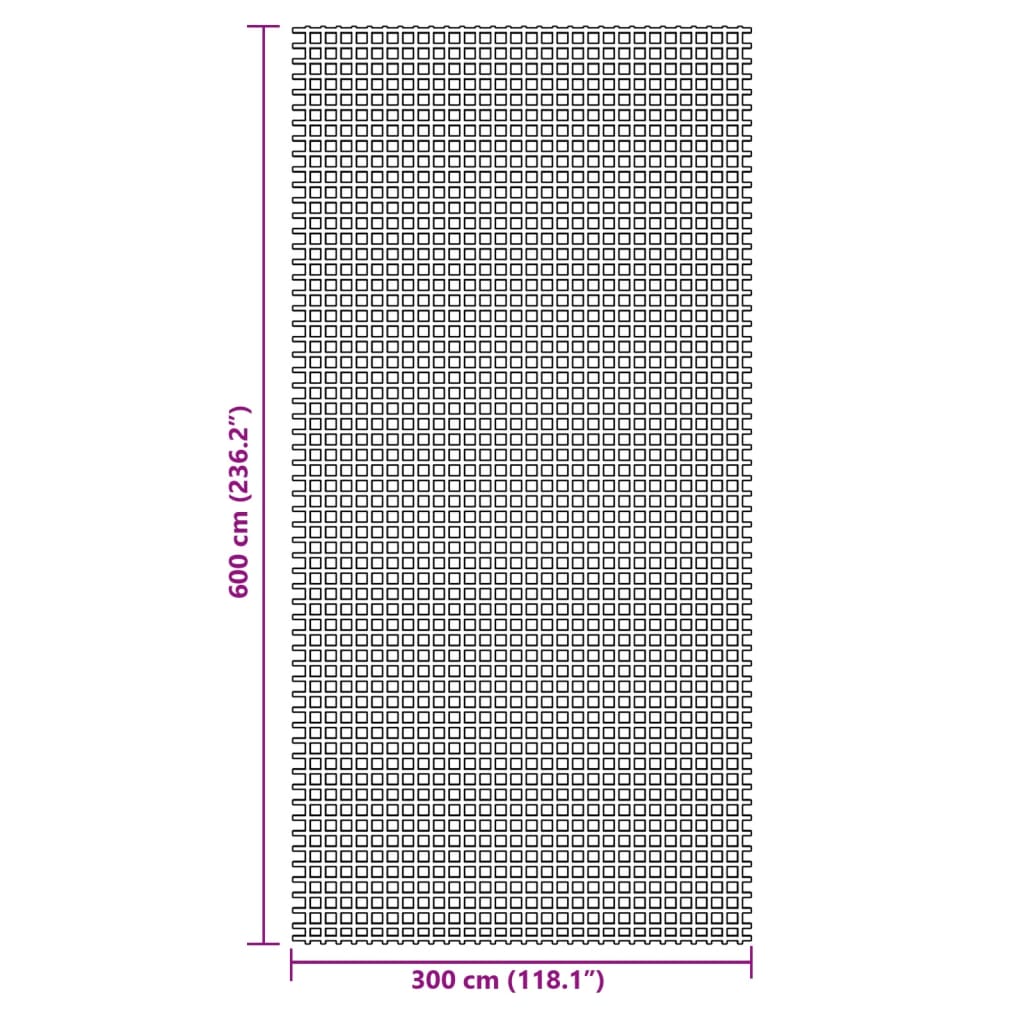 Tapis de sol de camping anthracite 6x3 m