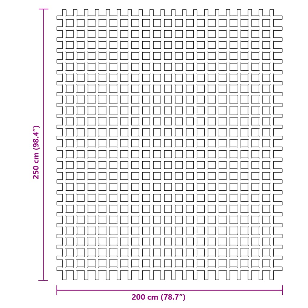 Tapis de sol de camping bleu 2,5x2 m