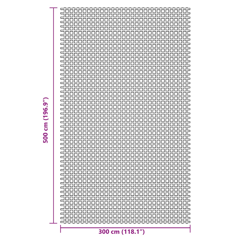 Blaue Camping-Bodenplane 5x3 m