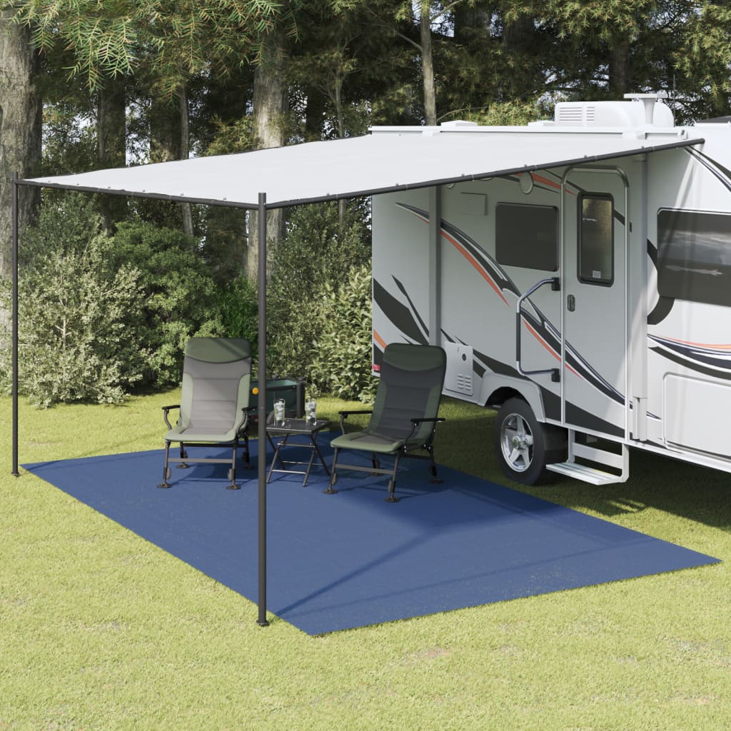 Blaue Camping-Bodenplane 5x3 m