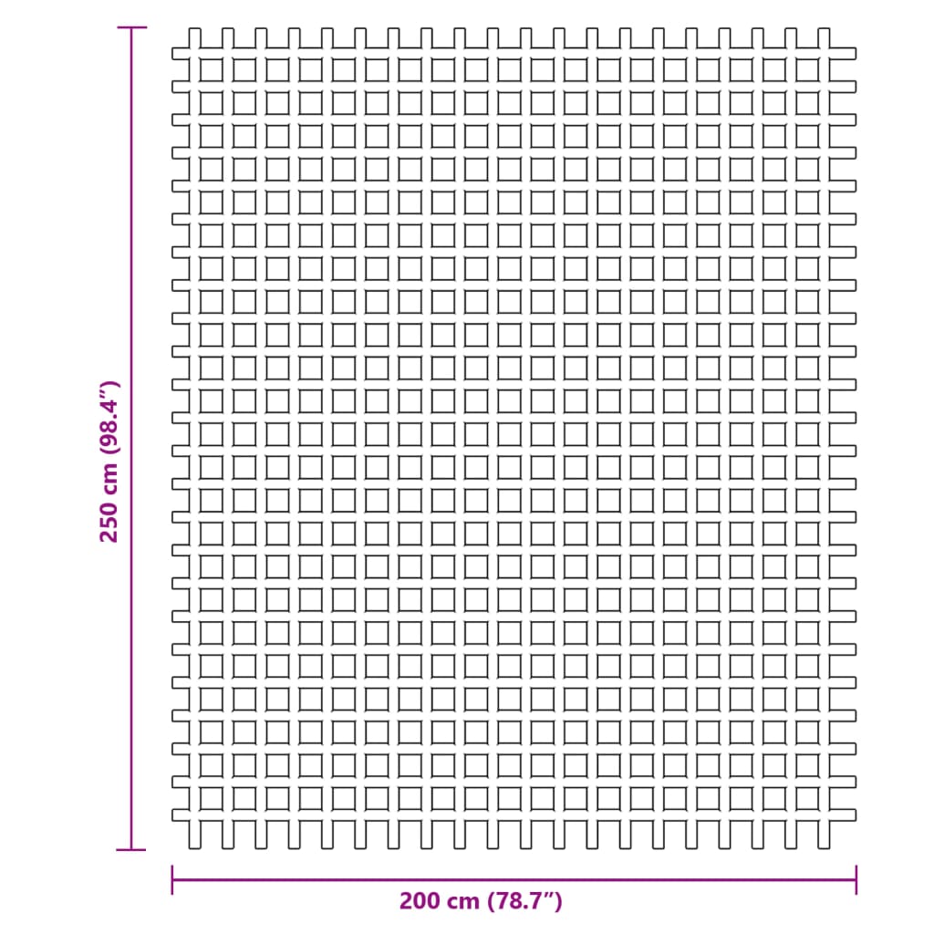 Grüne Camping-Bodenplane 2,5 x 2 m