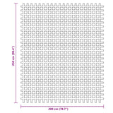 Grüne Camping-Bodenplane 2,5 x 2 m