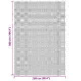 Hellgraue Camping-Bodenplane 5x2,5 m