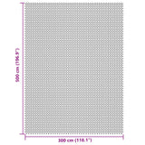 Hellgraue Camping-Bodenplane 5x3 m