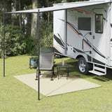 Cremefarbene Camping-Bodenplane 2,5 x 2 m