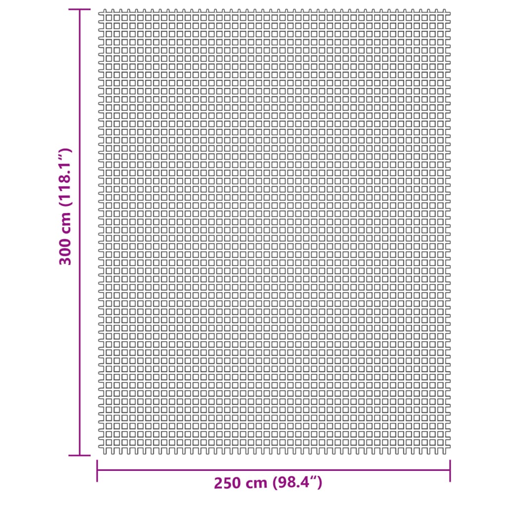 Tapis de sol de camping crème 3x2,5 m