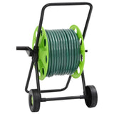 Chariot enrouleur vert et jeu de raccords de tuyaux 1,27cm 50 m