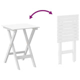 Chaise à bascule avec table pliable blanc bois massif peuplier