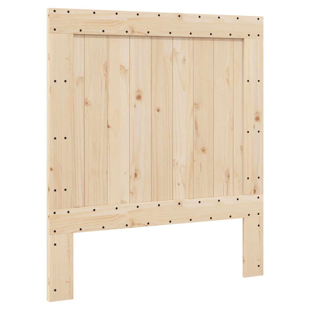 Cadre de lit sans matelas avec tête de lit 90x200cm bois massif