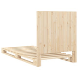 Cadre de lit sans matelas avec tête de lit 90x200cm bois massif