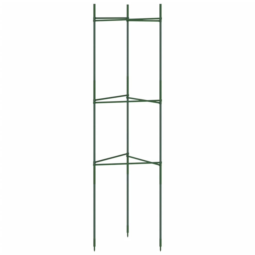 Cages à tomates 4 pcs 116 cm acier et PP