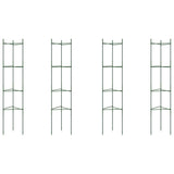 Cages à tomates 4 pcs 154 cm acier et PP