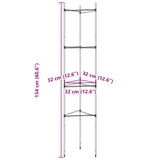 Cages à tomates 4 pcs 154 cm acier et PP