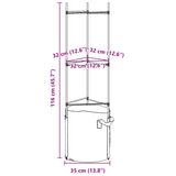 Cages à tomates avec sacs à plantes 6 pcs 116 cm acier et PP