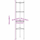 Cages à tomates 6 pcs 154 cm acier et PP