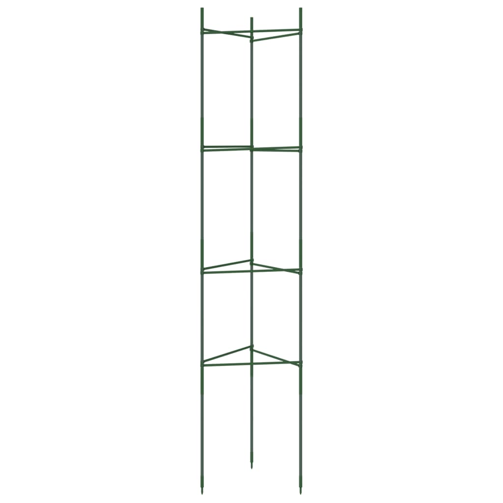 Cages à tomates 8 pcs 154 cm acier et PP