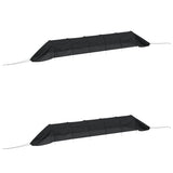 Tunnels en filet 2 pcs noir acier et polyéthylène