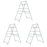 Garden Trellis for Climbing Plants 3pcs A Shape Steel