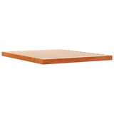 Cadre de lit sans matelas cire marron 150x200cm bois pin massif