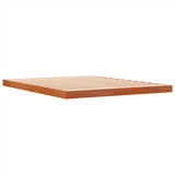 Cadre de lit sans matelas cire marron 150x200cm bois pin massif