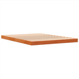 Cadre de lit sans matelas cire marron 140x190cm bois pin massif