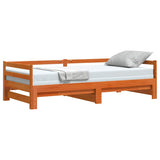 Day bed and trundle bed without mattress 90x200 cm solid wood