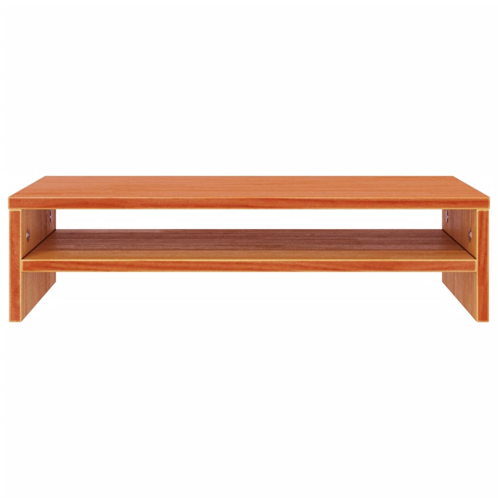 Support de moniteur marron miel 50x24x13 cm bois de pin solide