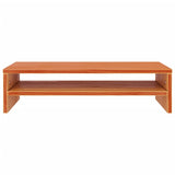 Support de moniteur marron miel 50x24x13 cm bois de pin solide