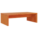 Support de moniteur marron miel 50x27x15 cm bois de pin solide