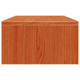 Support de moniteur marron miel 50x27x15 cm bois de pin solide