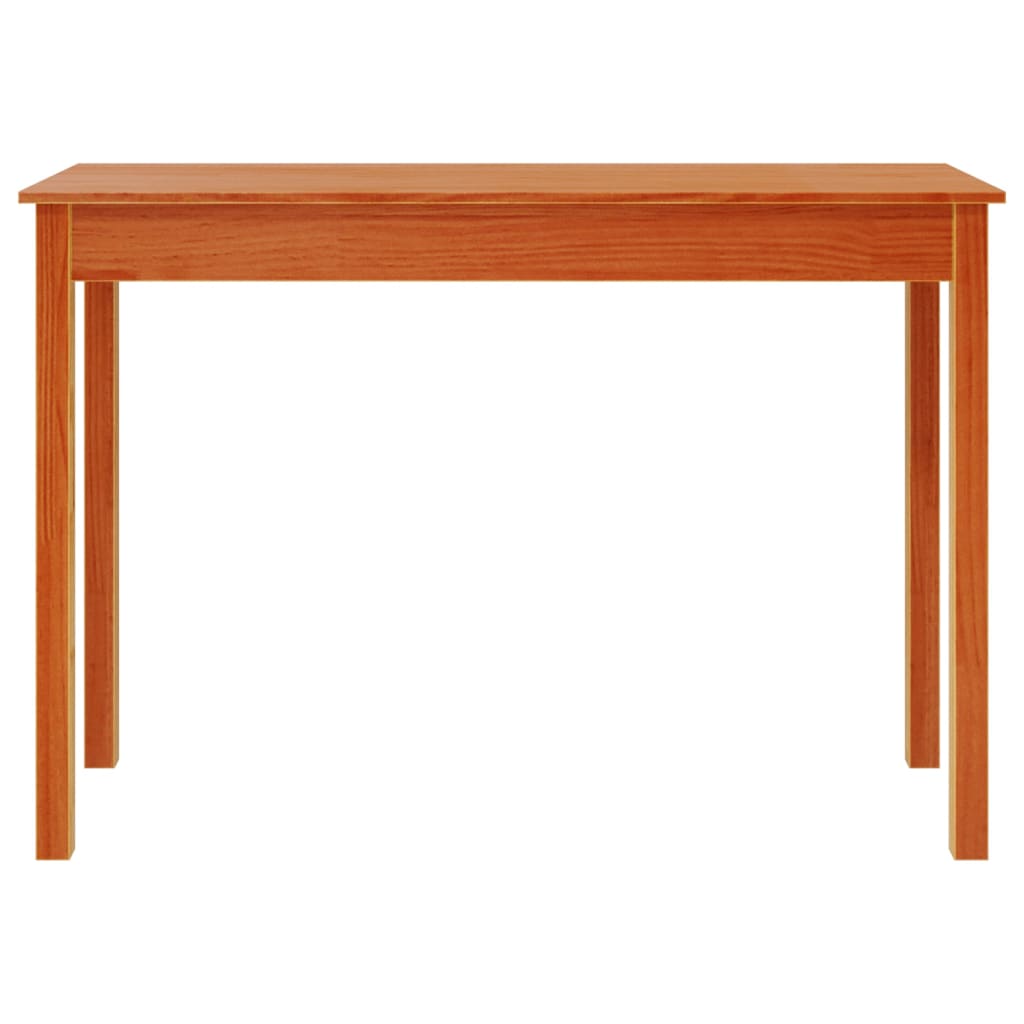 Table console marron miel 110x40x75 cm bois massif de pin