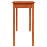 Table console marron miel 110x40x75 cm bois massif de pin