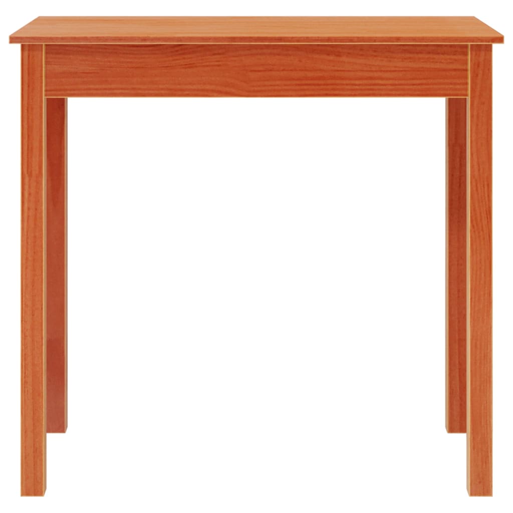 Table console marron miel 80x40x75 cm bois massif de pin