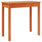 Table console marron miel 80x40x75 cm bois massif de pin