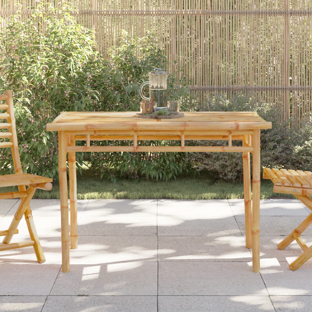 Table à manger de jardin 110x55x75 cm bambou