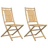 Chaises pliables de jardin lot de 2 46x66x99 cm bambou