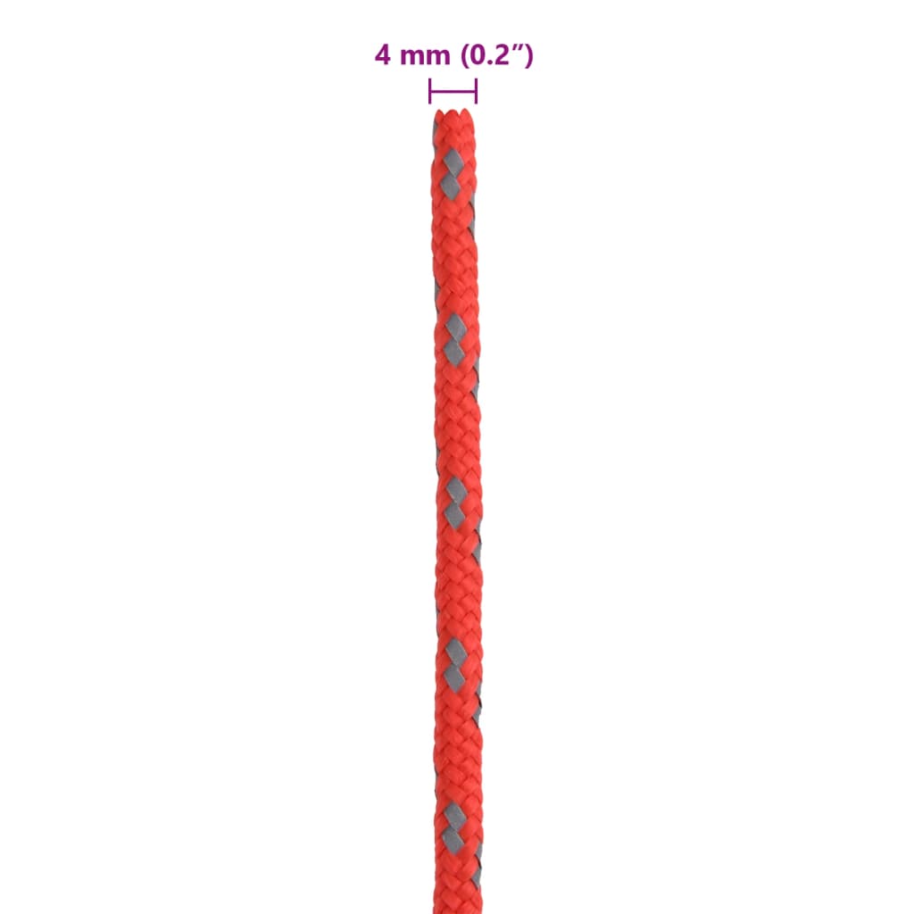 Cordes de haubanage avec clés réfléchissantes 8 pcs 4 m 4 mm